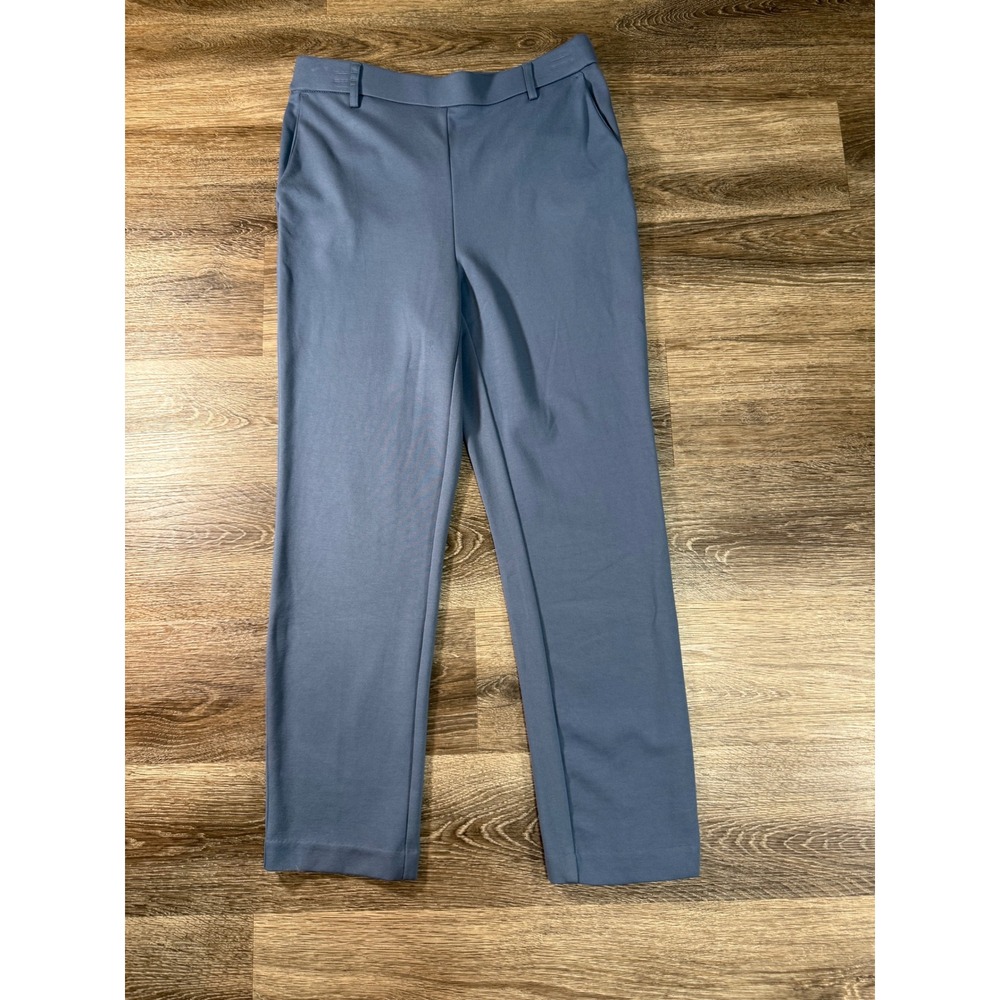Jules‎ & Leopold Blue Straight Leg Ponte Pants S Quiet Luxury Corporate Chic